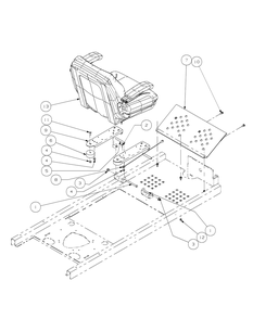 Seat Assembly 50 2009 And After Diagram and Parts List for Z-FORCE50 17AF3AGP-17AF3AGP010 Cub Cadet Lawn Tractor